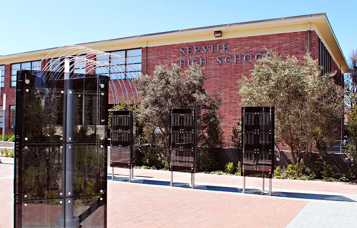 Servite from La Palma Ave.